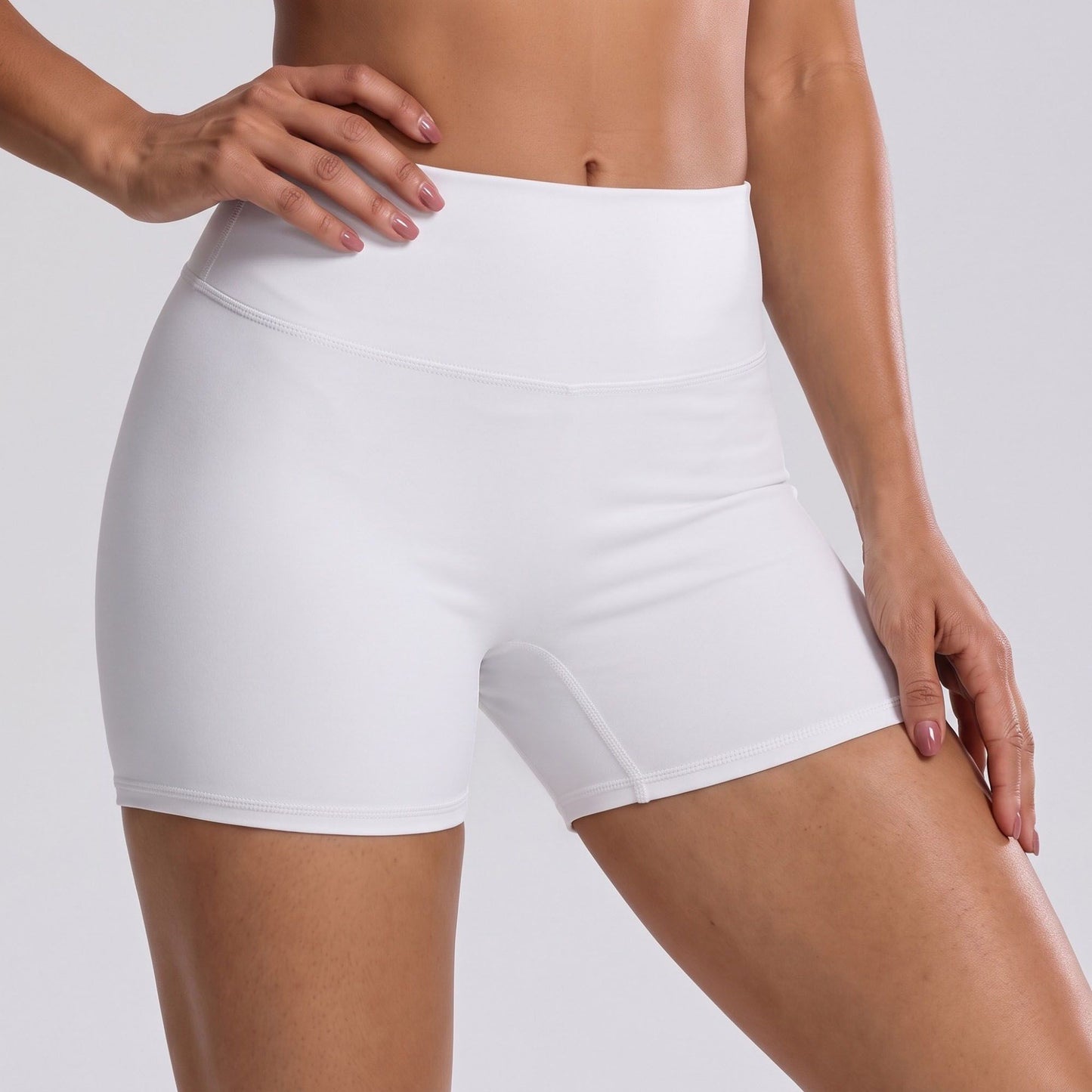 High Waist Biker Shorts Stretch Workout Yoga Shorts