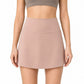 High Rise Athletic Skort with Side Pocket and Built-In Shorts