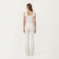 High Waist Flare Sweatpants with Slim Fit Stretch Fabric