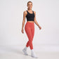 High Waist Full Length Workout Leggings with Contour Seams
