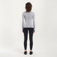 Seamless Long Sleeve Fitted Top with Thumbhole Cuffs and Crew Neck