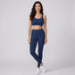 Wide Strap Sports Bra Scoop Neck High Impact Supportive Workout Yoga Gym Crop Top