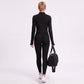 Cropped Full Zip Workout Jacket with Thumbholes