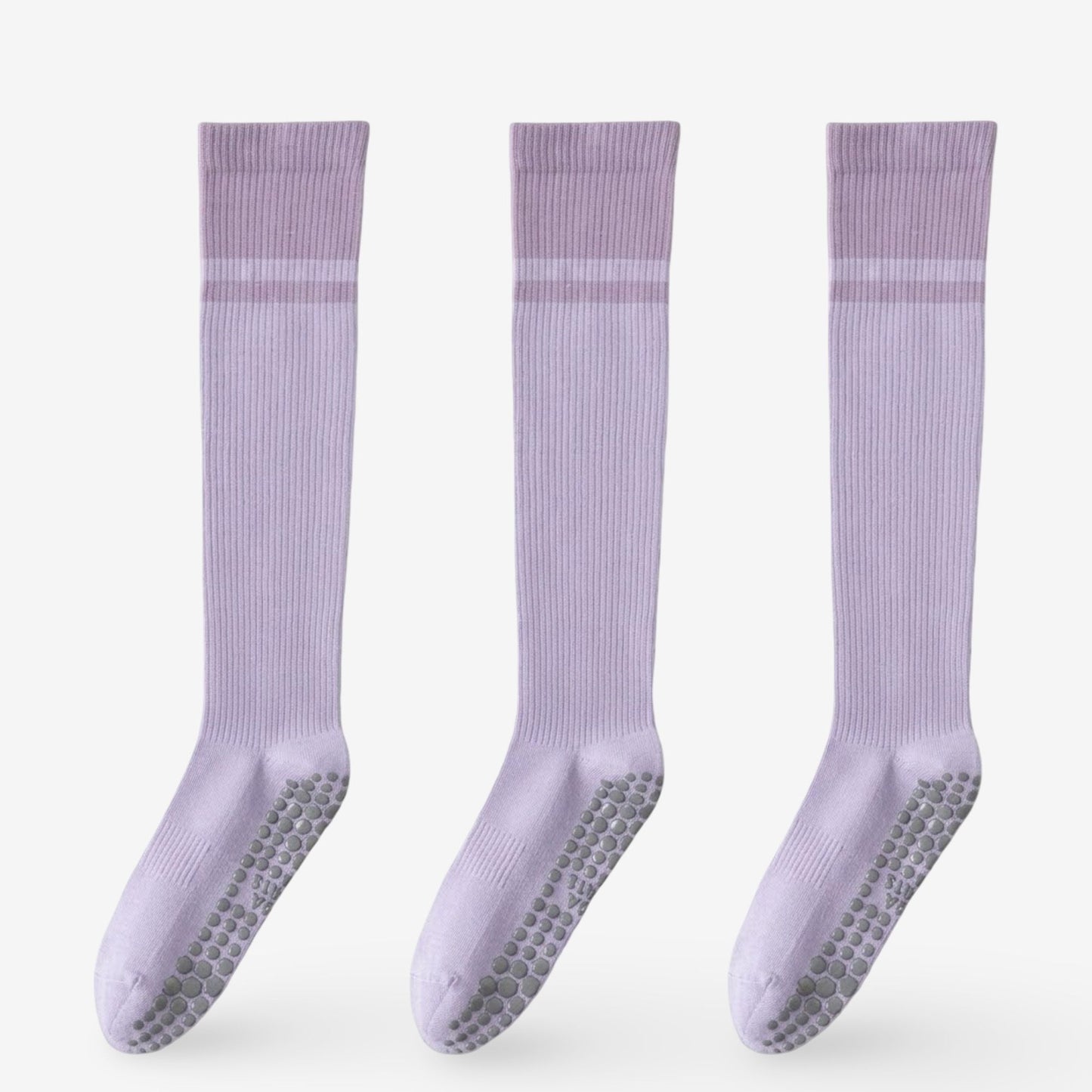 Colorblock Calf Compression Yoga Socks for Fitness and Pilates 3 Pack