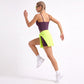 V Neck Longline Sports Bra Adjustable Strap Workout Crop Top