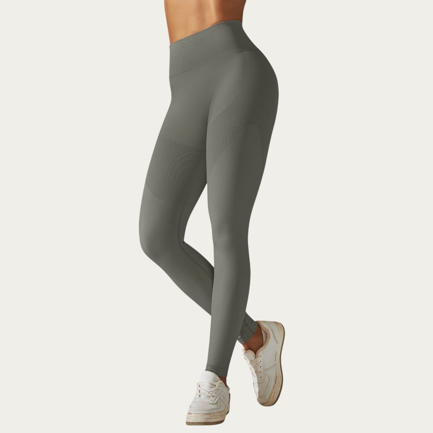 Seamless High Waist Leggings with Sculpting Fit and Compression Support