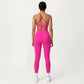 Triangle Sports Bra with Adjustable Cross Back Straps and Smooth Band