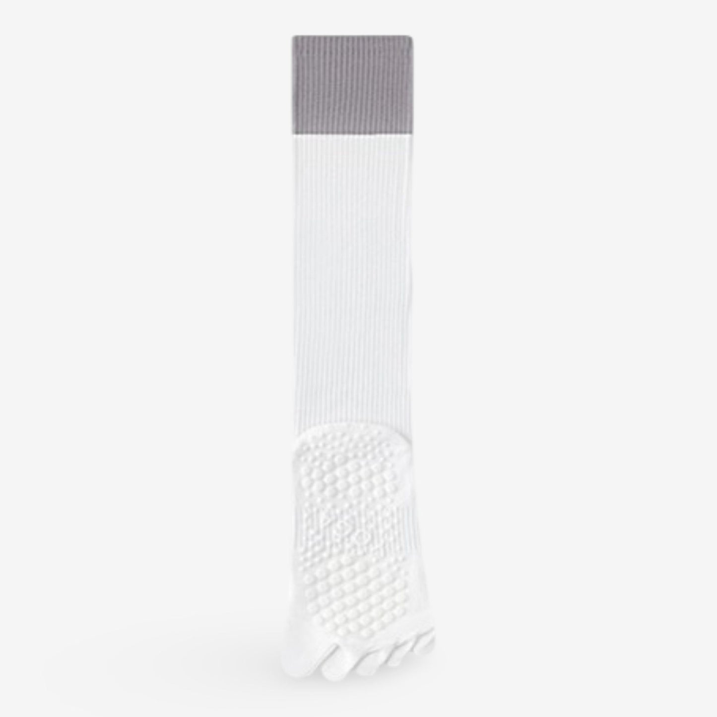 Compression Athletic Socks - Calf Length Toe Socks for Fitness & Yoga 3 Pack