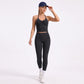 Ruched V Neck Halter Cropped Active Tank Top Fitted Workout Shirt for Yoga Dance