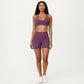 Racerback Sports Bra with Scoop Neck and Open Back Cutout Design