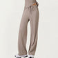 High Waist Drawstring Wide Leg Sweatpants with Relaxed Fit