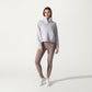 Long Sleeve Half Zip Pullover Sweatshirt with High Collar and Kangaroo Pocket Design