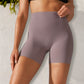 High Waist Seamless Biker Shorts with Compression Fit