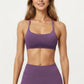 Strappy Sports Bra with Crisscross Back and Smooth Stretch Fit