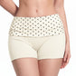 Polka Dot Foldover Waist Fitted Athletic Shorts for Yoga Dance Gym Workouts Running