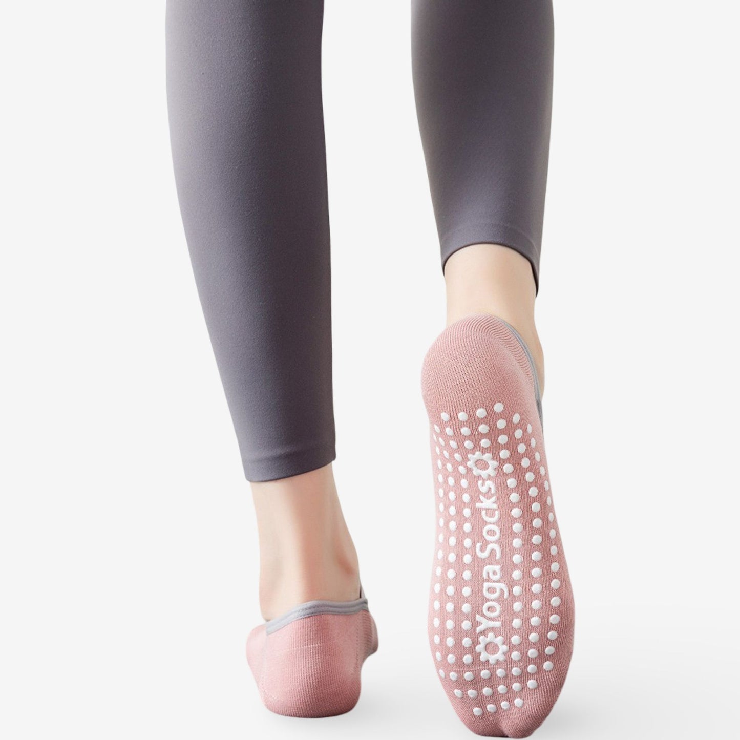 Non-Slip Yoga Socks with Cross Strap Design for Indoor Fitness 5 Pack