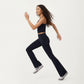High Waist Flare Sweatpants with Seamless Stretch Fit