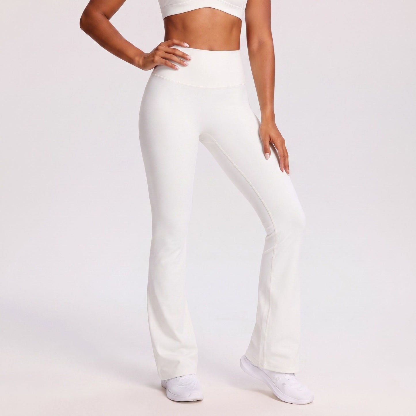 High Waist Scrunch Back Flare Leggings Stretch Yoga Pants