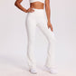 High Waist Scrunch Back Flare Leggings Stretch Yoga Pants