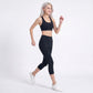 High Waist Capri Leggings with Wide Waistband Smooth Stretch Workout Yoga Pants
