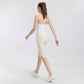 High Waist Capri Leggings with Side Slit Hem Smooth Stretch Pull On Workout Yoga Pants
