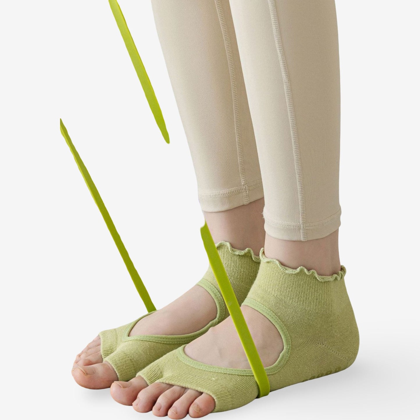 Candy Color Open-Back Yoga Socks for Women, Non-Slip Pilates & Indoor Exercise 3 Pack