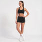 High Waisted Side Stripe Yoga Shorts Butt Lifting Workout Shorts