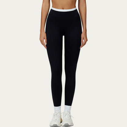 High Waist Leggings with Smooth Stretch Fit and Side Seam Detail