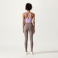 Cross Back Sports Tank Top with Scoop Neckline and Wide Supportive Band