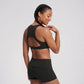 Padded High Neck Racerback Sports Bra Tank Top Workout Yoga Crop Top