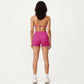 Halter Sports Bra with V Neckline and Smooth Stretch Fit