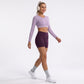 High Waist Biker Shorts Stretch Workout Yoga Shorts