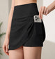 High Rise Athletic Skort with Side Pocket and Built-In Shorts