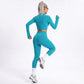 Cropped Full Zip Workout Jacket with Thumbholes