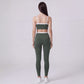High Waist Contrast Waistband Full Length Active Leggings for Workouts and Everyday Wear