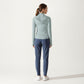 Full Zip Long Sleeve Active Jacket with Fitted Silhouette and High Neck