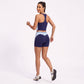 Square Neck Cropped Active Tank Top for Yoga Running Gym Workouts and Everyday Athleisure