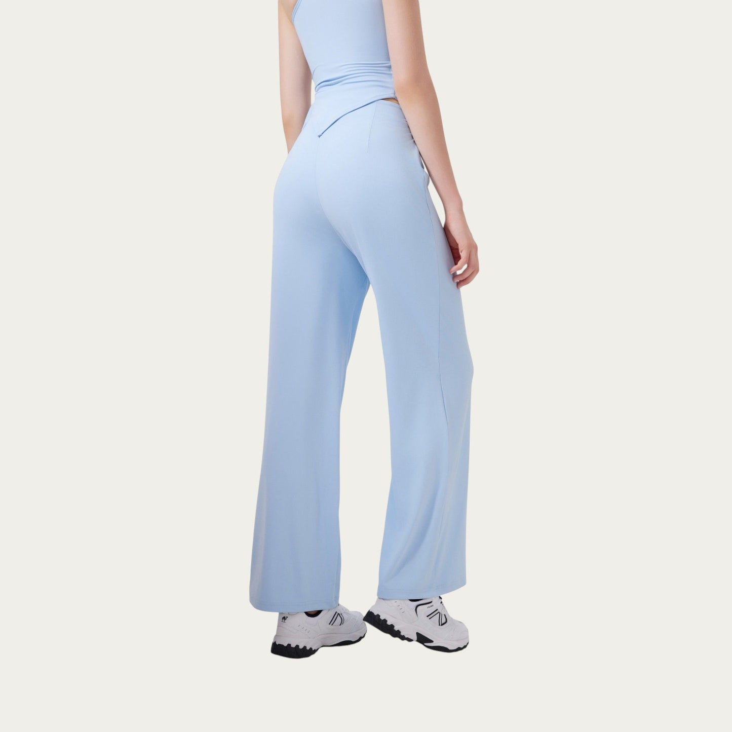 High Waist Drawstring Wide Leg Sweatpants with Relaxed Fit