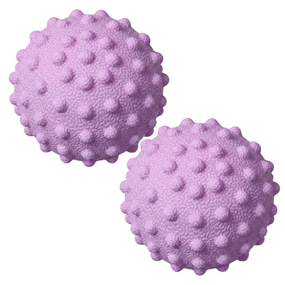 2-PC Textured Massage Ball for Deep Tissue Muscle Relief and Trigger Point Therapy