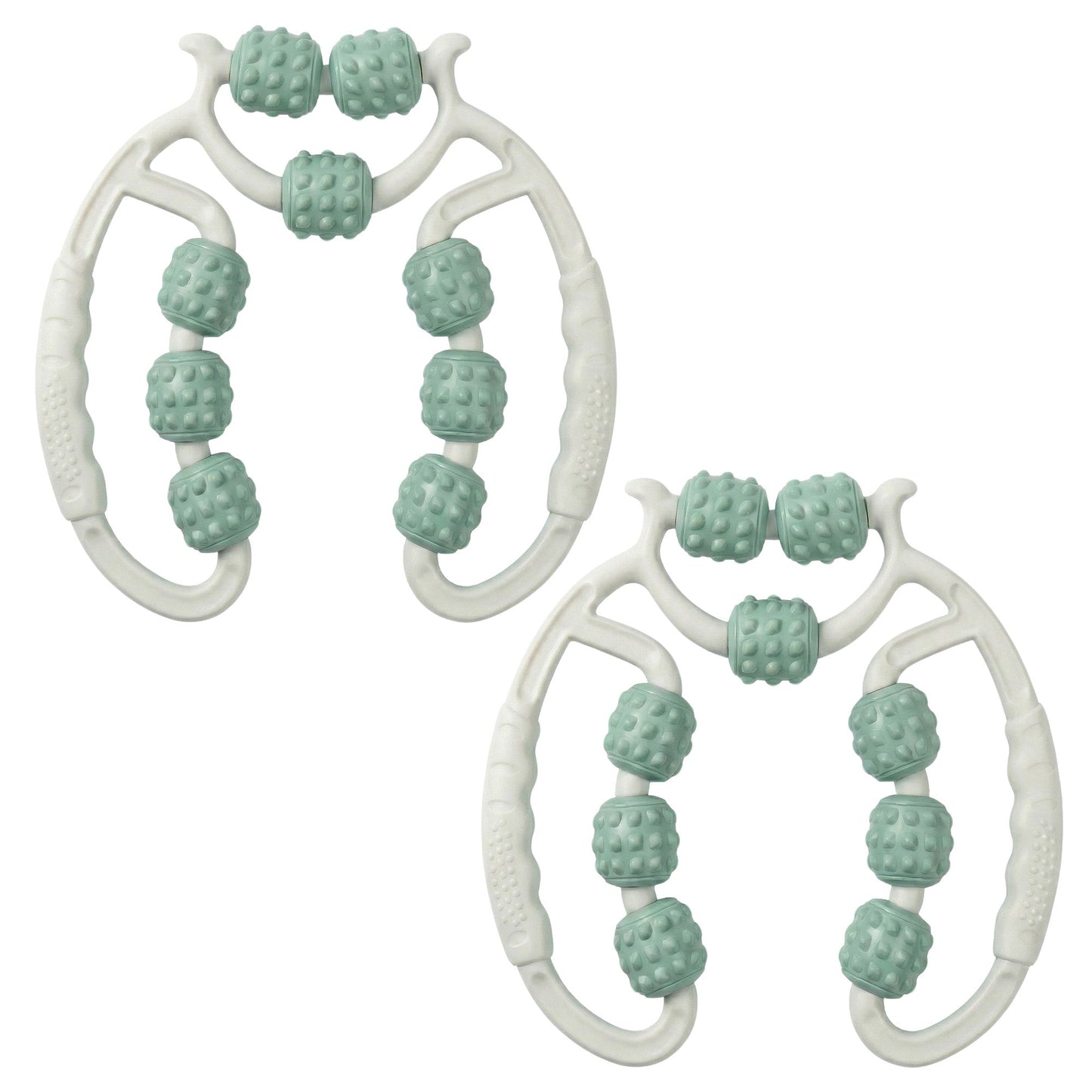2-PC Handheld Muscle Roller Massager for Deep Tissue Relief