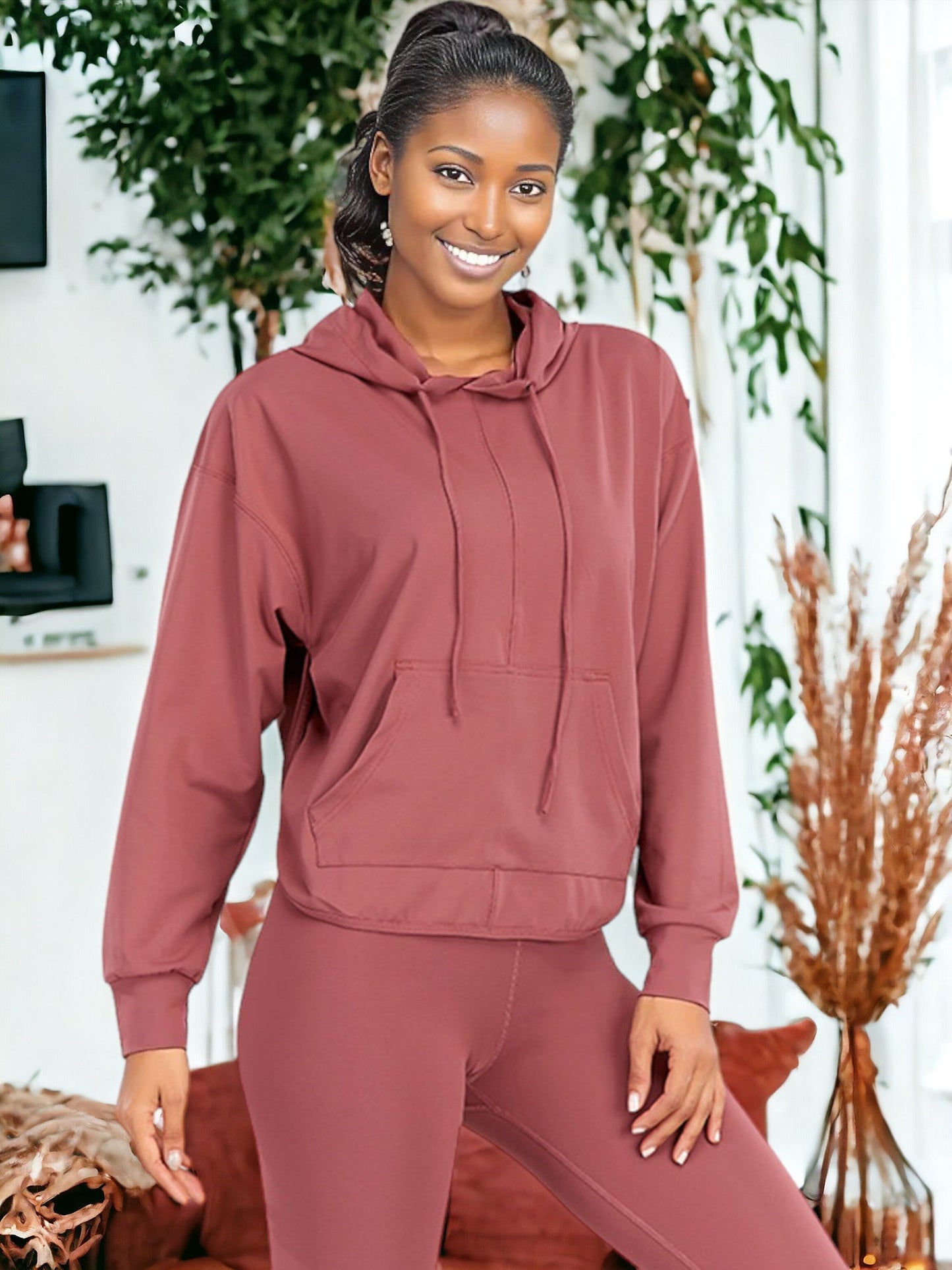 Outdoor Fitness Hooded Sweatshirts For Women