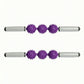 2-PC Handheld Massage Roller with Textured Therapy Balls for Deep Tissue Relief
