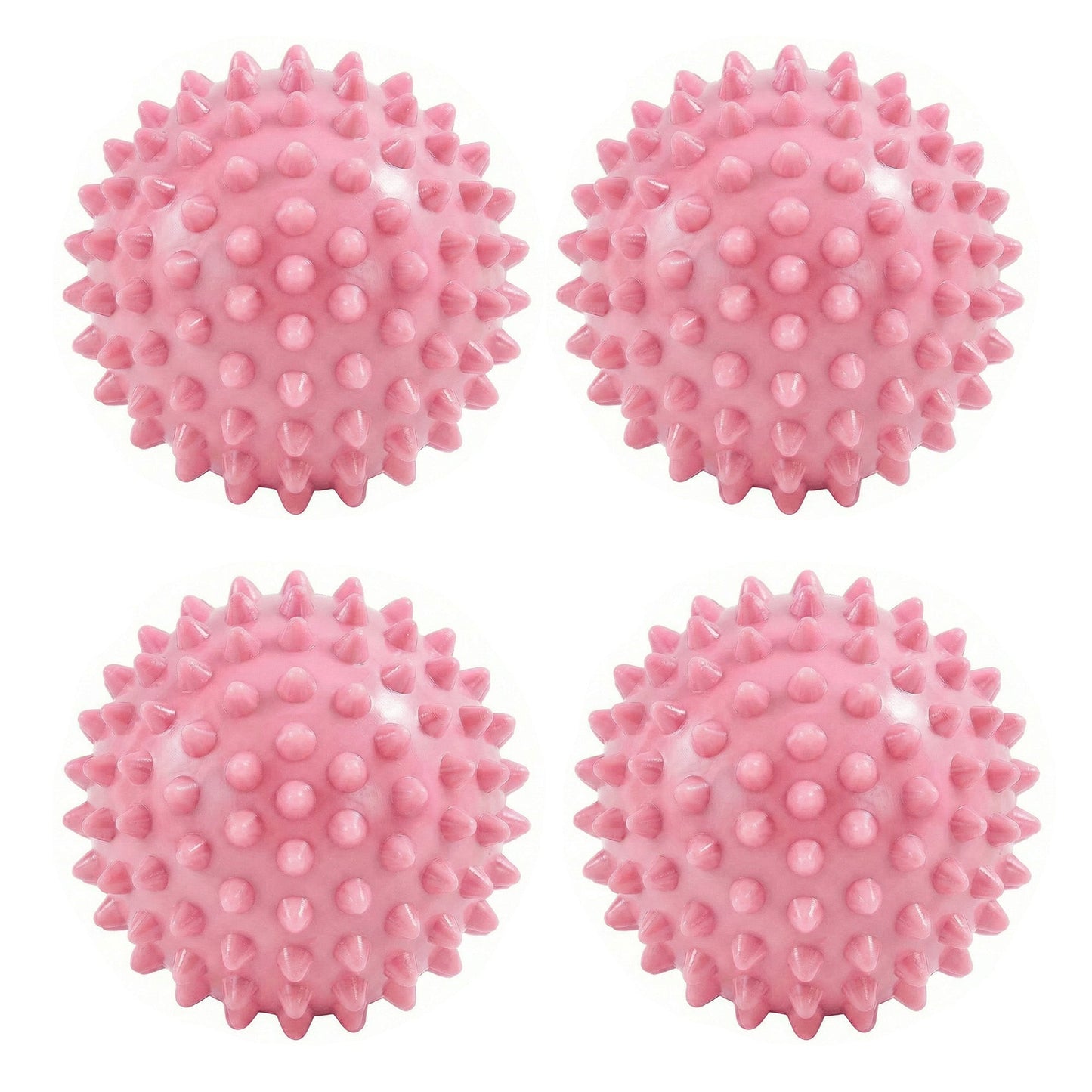 4-PC Spiky Massage Ball for Muscle Relief and Trigger Point Therapy