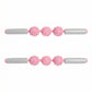2-PC Handheld Massage Roller with Textured Therapy Balls for Deep Tissue Relief