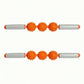 2-PC Handheld Massage Roller with Textured Therapy Balls for Deep Tissue Relief