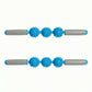 2-PC Handheld Massage Roller with Textured Therapy Balls for Deep Tissue Relief