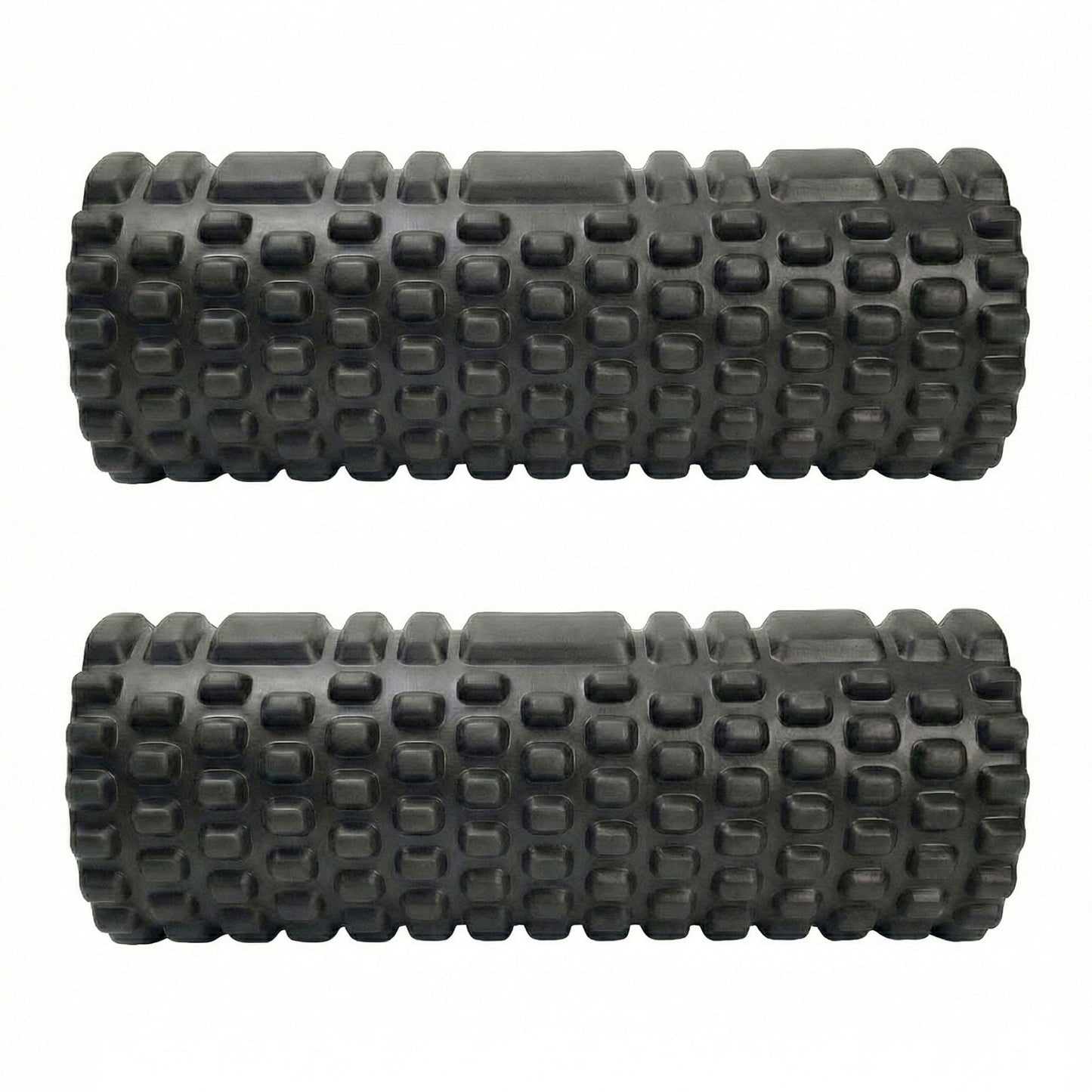 2-PC Textured Foam Roller for Deep Tissue Muscle Recovery and Mobility