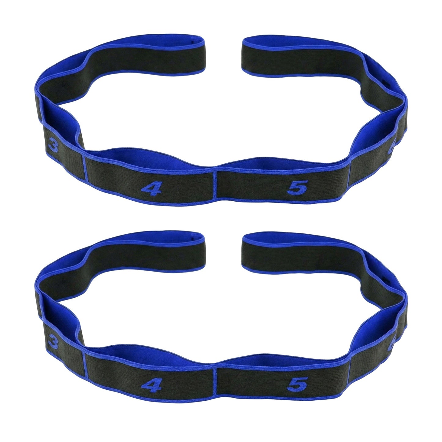 2-PC Fabric Resistance Bands Set 8 Levels Booty Exercise Loop Bands