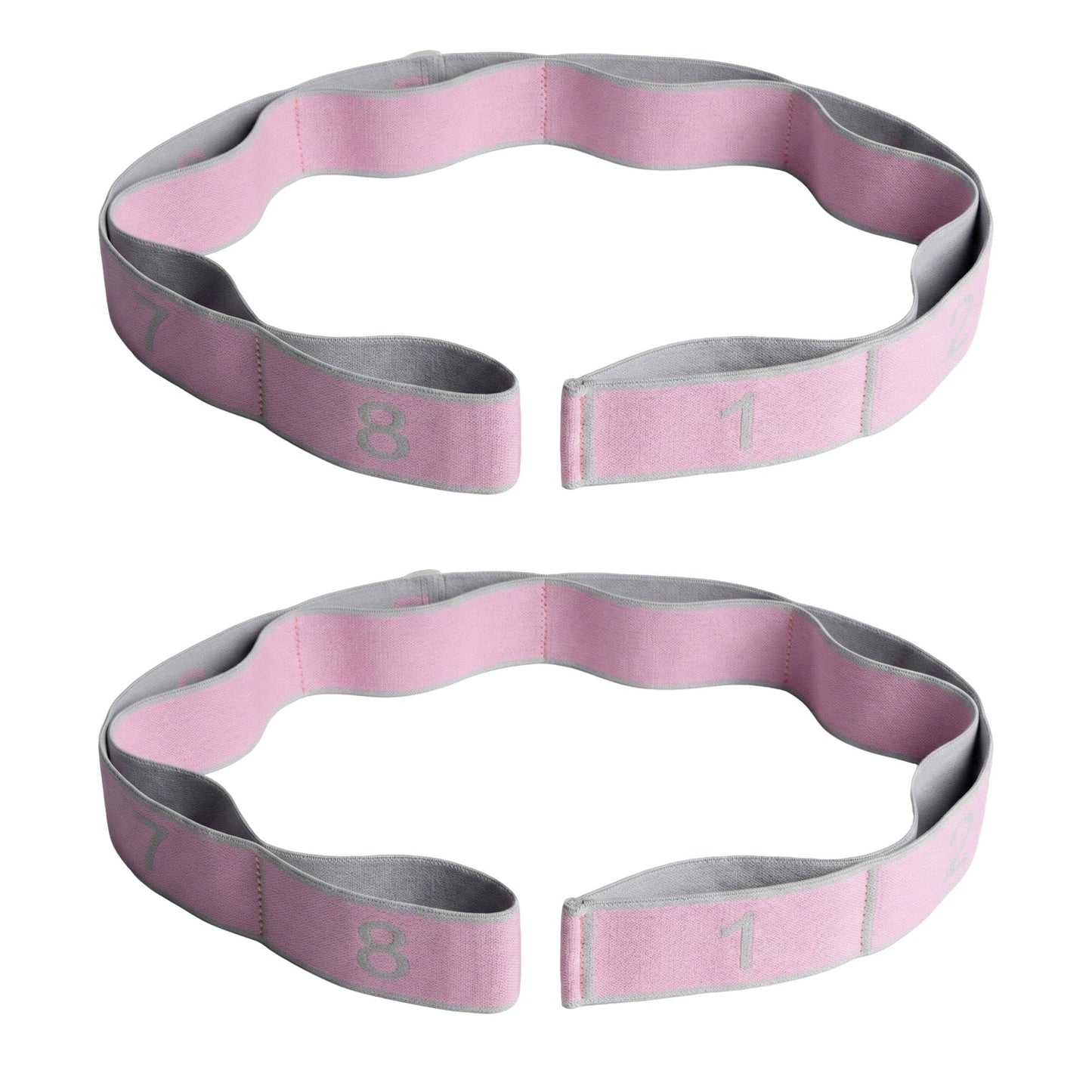 2-PC Fabric Resistance Bands Set 8 Levels Booty Exercise Loop Bands