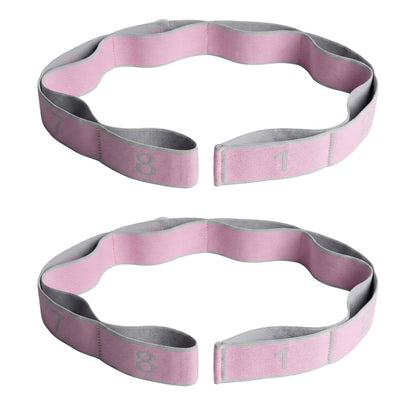 2-PC Fabric Resistance Bands Set 8 Levels Booty Exercise Loop Bands